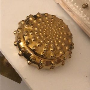 Cute gold storage decor bowl